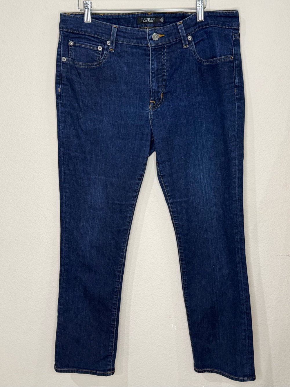 Lauren Ralph Lauren Straight Classic Jeans Dark Wash Denim Stretch Women’s Sz 14